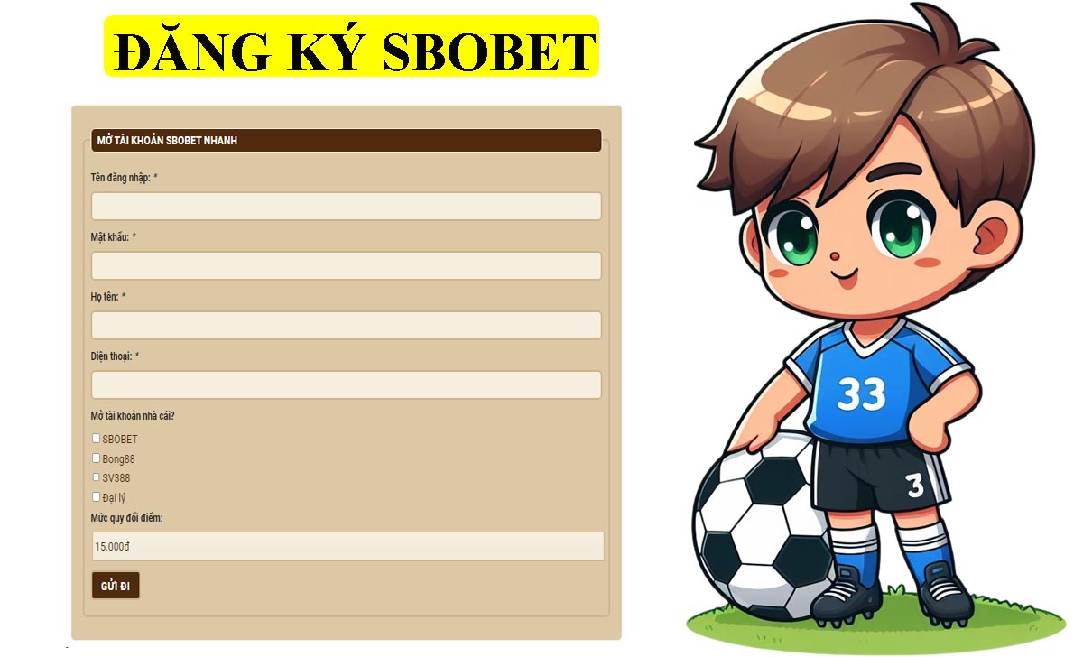 Hướng dẫn đăng ký SBOBET